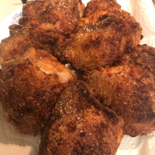 Extra Crispy Oven Fried Chicken Thighs Delicious Recipes