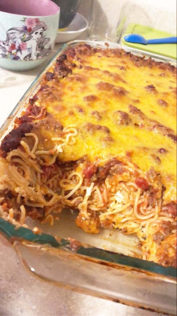 MILLION DOLLAR SPAGHETTI CASSEROLE