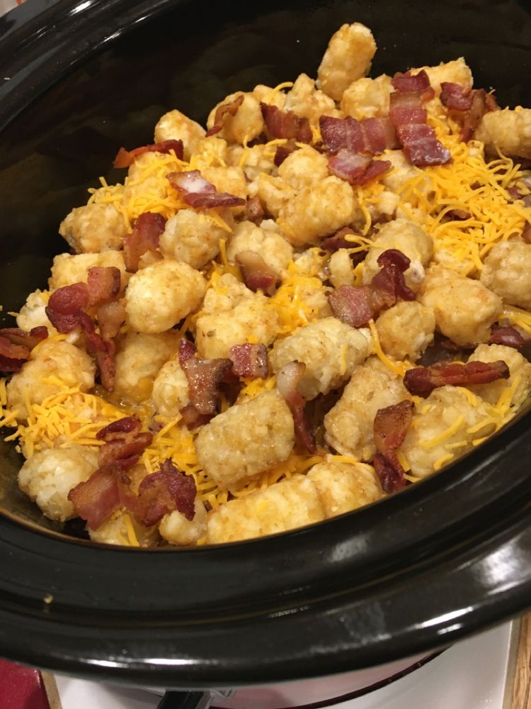 CROCK POT CHEESY CHICKEN TATER TOT CASSEROLE – Kitch Me Now