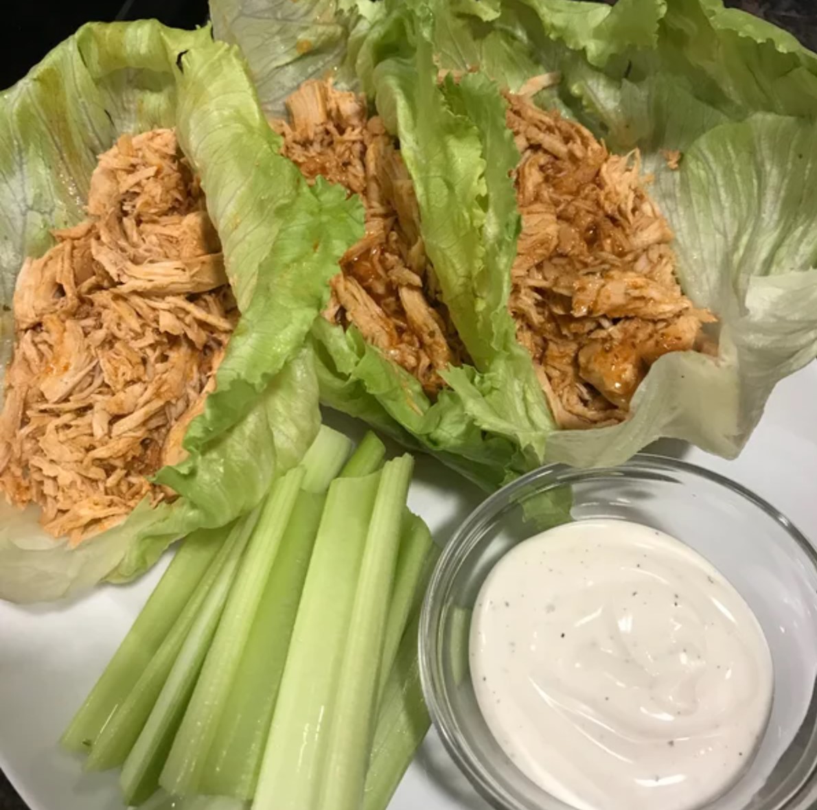 Slow Cooker Buffalo Chicken Lettuce Wraps Kitch Me Now