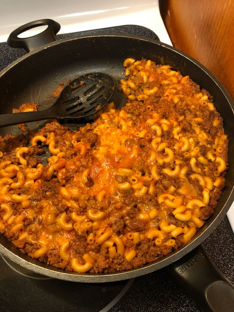 BEST HOMEMADE CHEESEBURGER MACARONI HAMBURGER HELPER COPYCAT Kitch Me Now