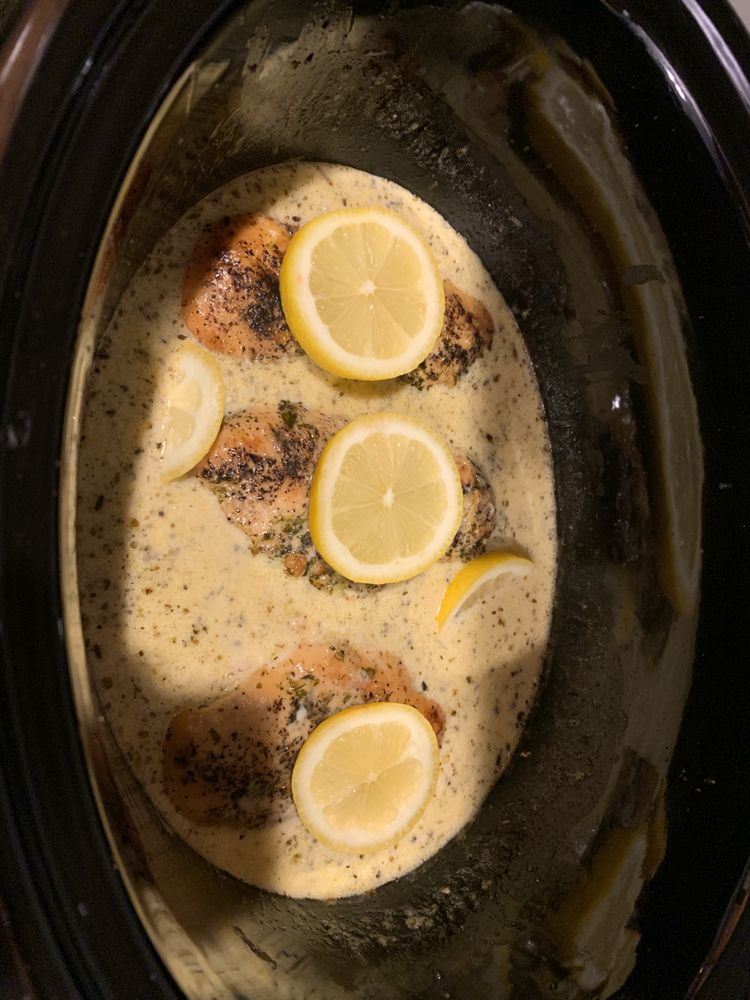 Crock Pot Creamy Lemon Chicken Breasts Kitch Me Now