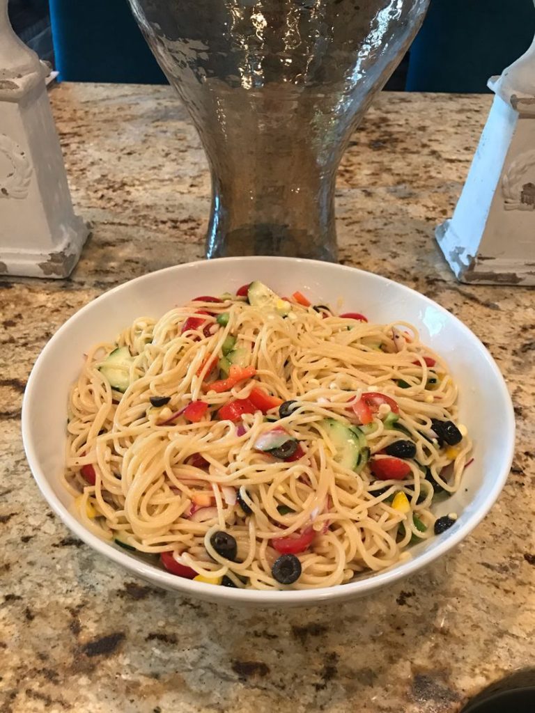 CALIFORNIA SPAGHETTI SALAD Kitch Me Now