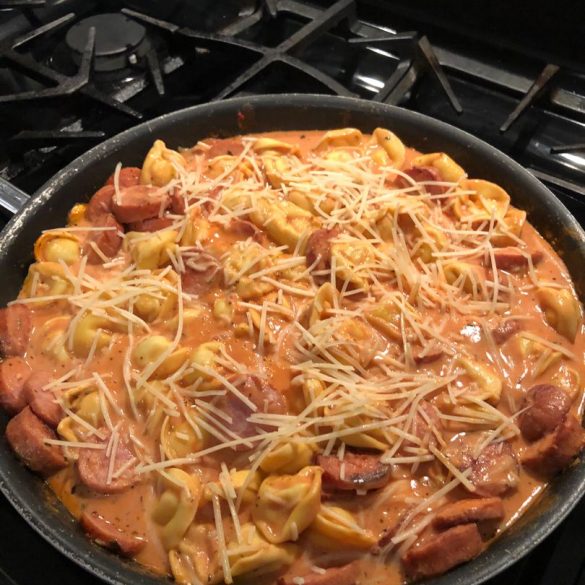 Deliciously Cheesy Smoked Sausage Skillet Your New Favorite One Pan Meal Kitch Me Now