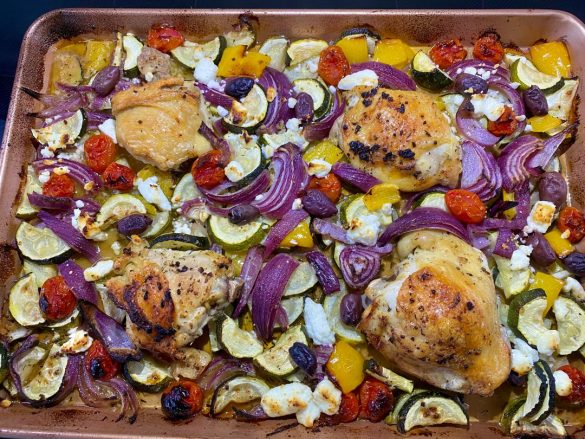 Greek Sheet Pan Chicken Dinner Kitch Me Now