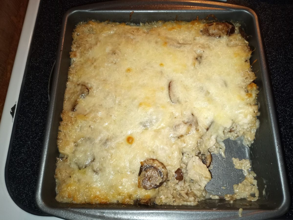 Creamy Chicken Mushroom Rice Casserole Kitch Me Now 4566