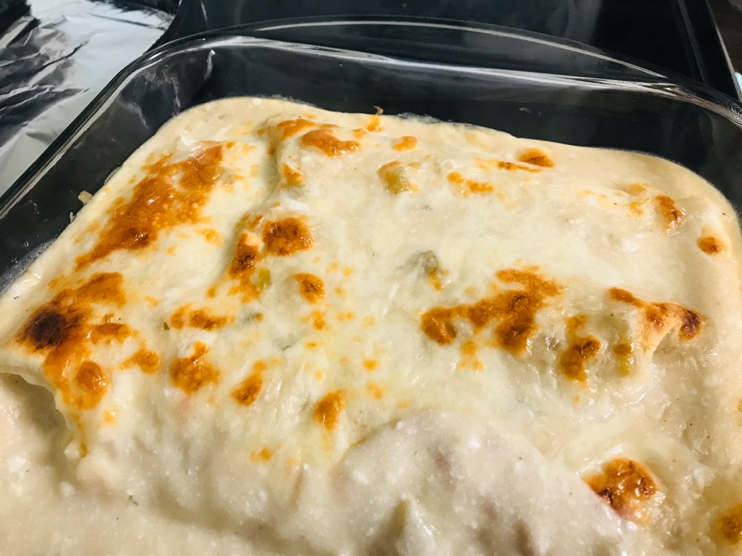 Easy Creamy White Chicken Enchiladas – Kitch Me Now
