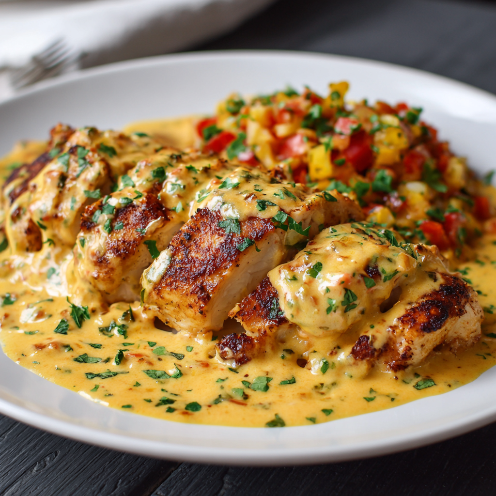 Creamy Mexican Chicken with Cheese Sauce