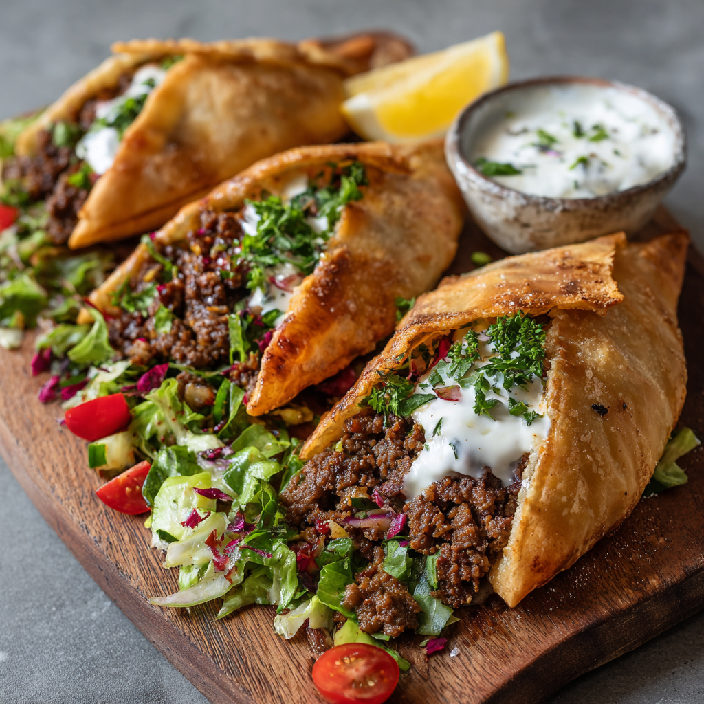 Lebanese Beef Pita Arayes