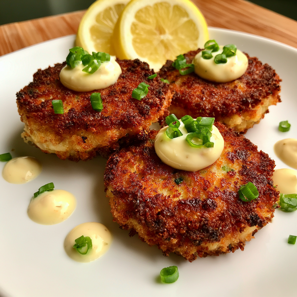 shrimp cakes with lemon aioli