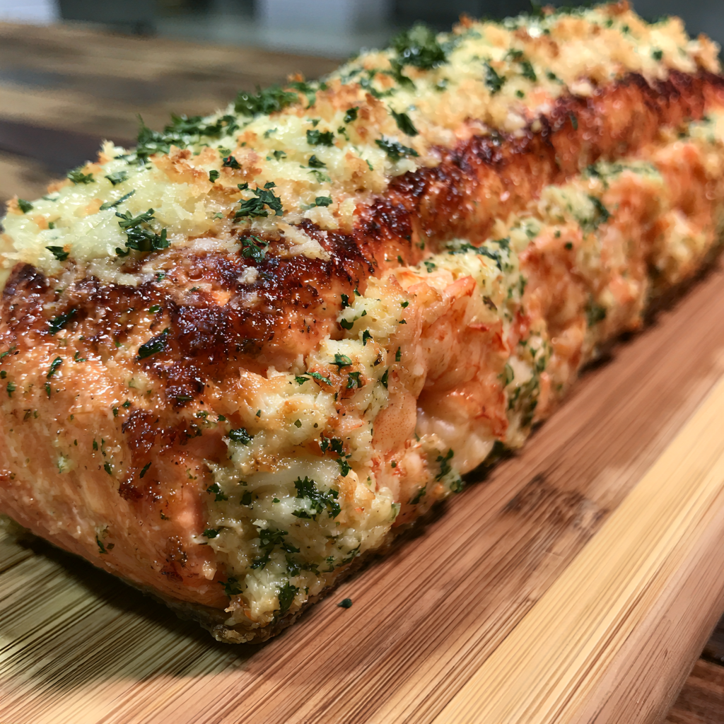 Crab & Shrimp Stuffed Salmon Recipe