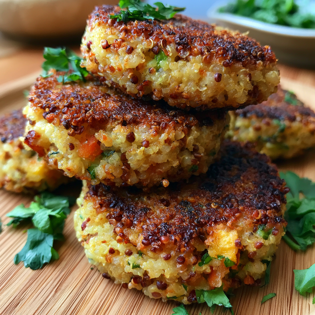 Crispy Quinoa Vegetable Patties