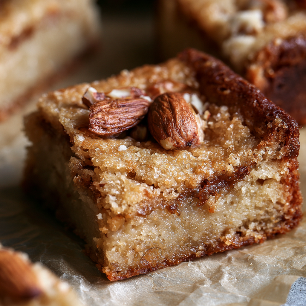 Almond Marzipan Cookie Bars